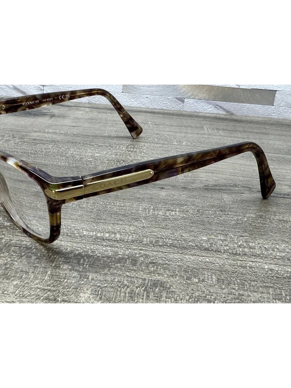 COACH Eyeglasses HC6065 5287 Confetti Light Brown 51-17-135 FRAMES ONLY